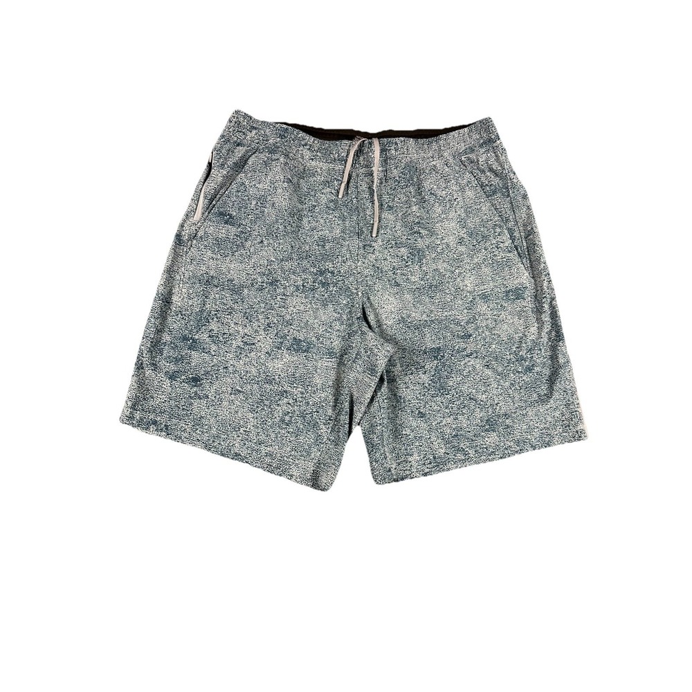 LULULEMON  Blue White Speckled Pace Breaker Shorts 8" Men's X-Large